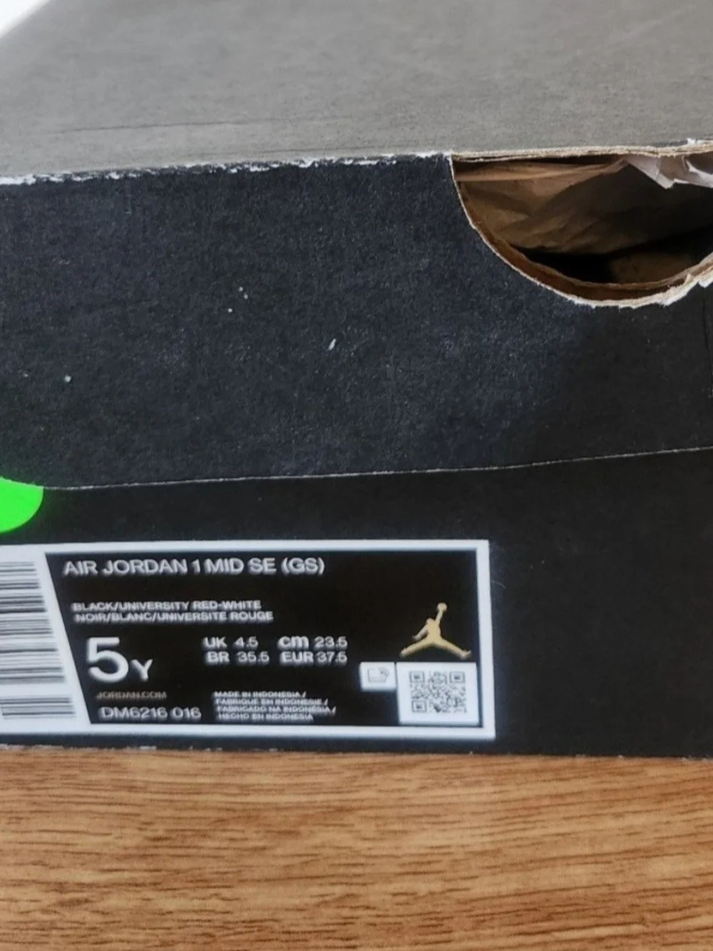 Air Jordan 1 Mid Elephant Print sz 5y
